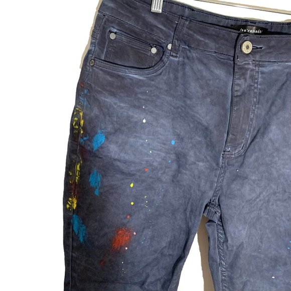 Se'Renade Died Paint Splattered Pants Size 36 - Picture 5 of 16